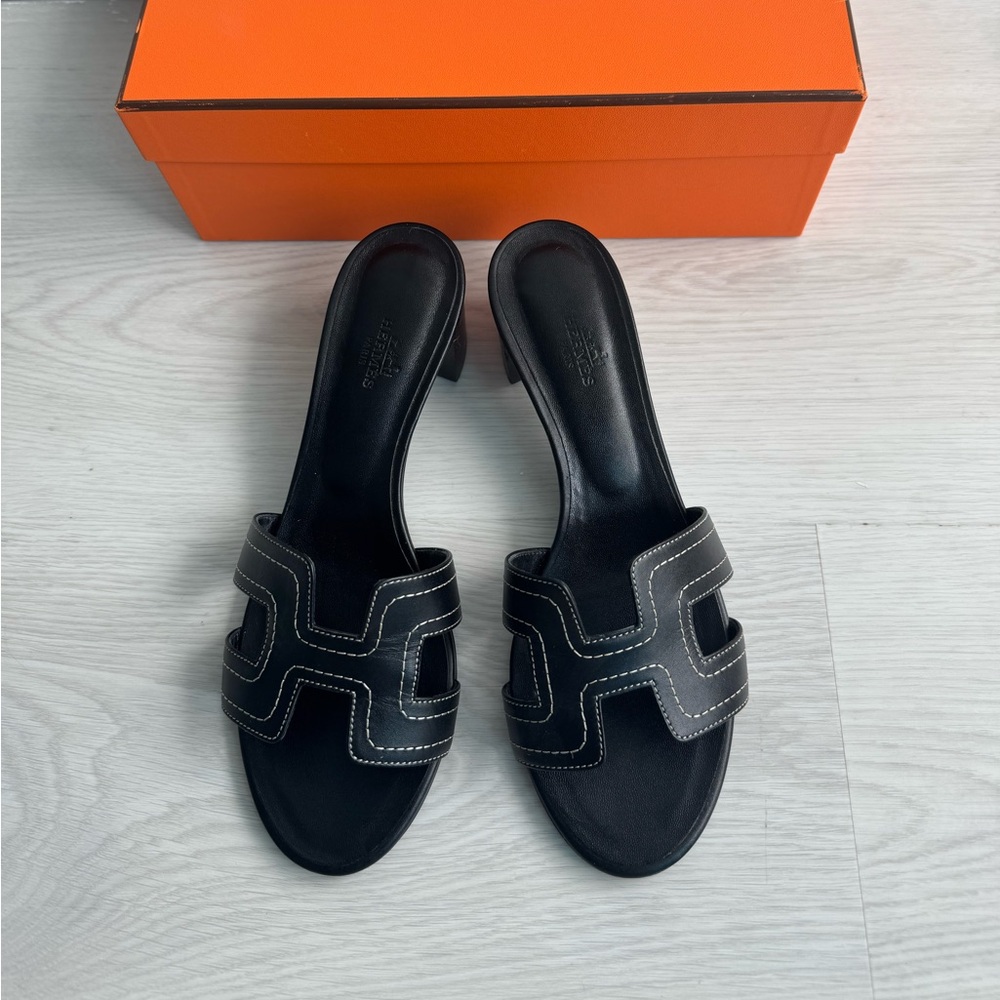 Hermes Oasis Sandal in Limited Edition Black